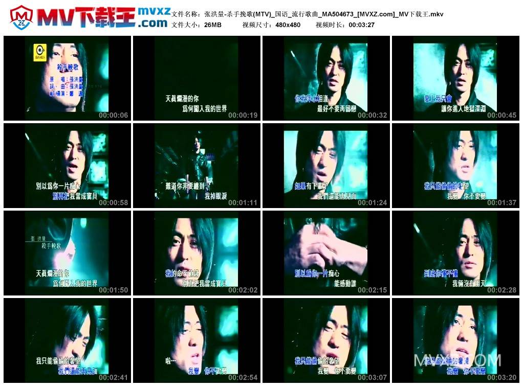 张洪量-杀手挽歌(MTV)_国语_流行歌曲_MA504673